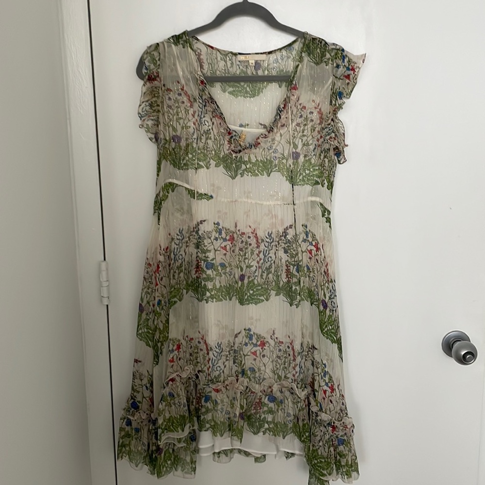 Maje Dress - Size 36/4 - Green/Flowers